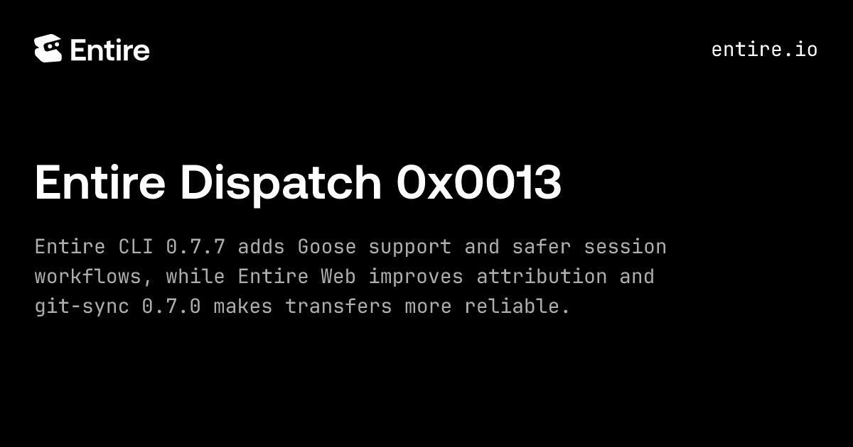Entire Dispatch 0x0013