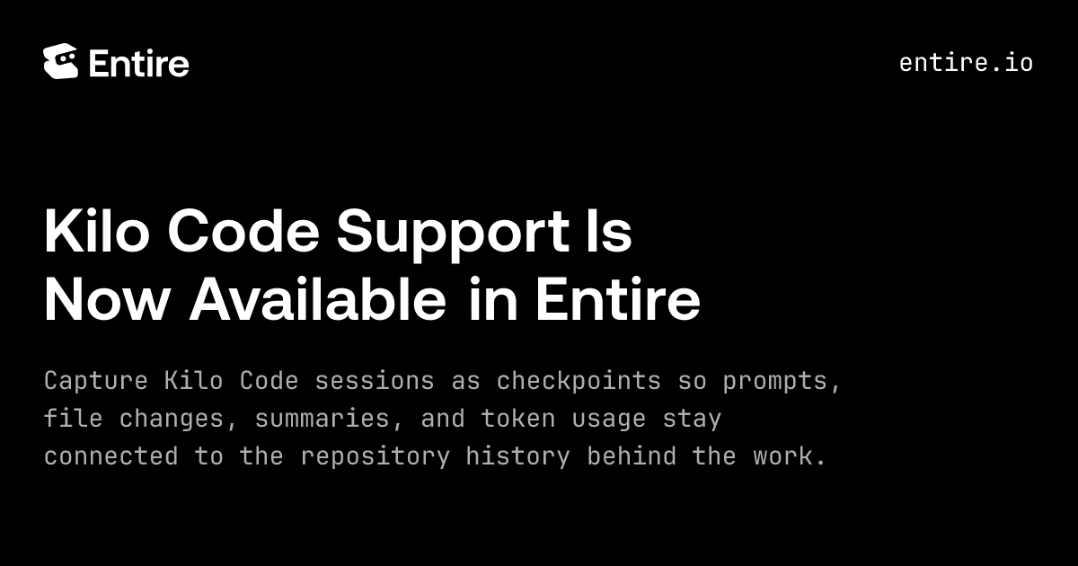 Kilo Code Support Is Now Available in Entire